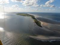 Insel Wangerooge aus der Luft - Ostseite